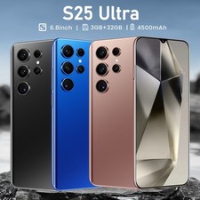 Smartphone S25 Ultra 5G portable débloqué 6,8 pouces Android 13 double SIM 32 Go