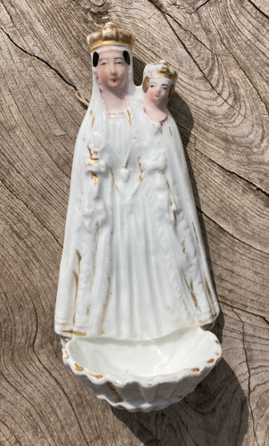 Bénitier porcelaine - , en