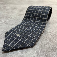 Cravate à carreaux avec logo