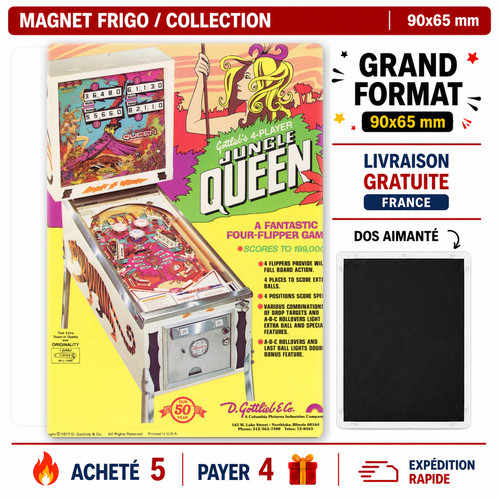 Magnet frigo flipper - , jungle