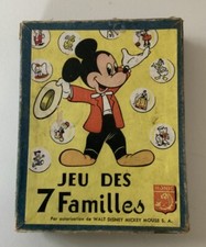 ANCIEN JEU DE 7 FAMILLES  DISNEY