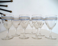 8 verres vin blanc verre