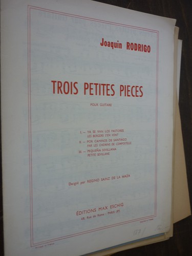 Partitions guitare rodrigo - guitare,
