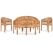 Bois teck solide salon - teck,