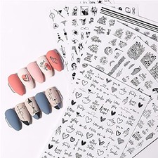7 Feuilles Stickers Ongles