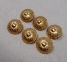 Lot de 6 Boutons vintage en