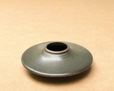 Vase toupie de Muguette Rivillon, années 70 / céramique style Robert Deblander