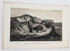 Gravure chasse :  MAUDIT FURET