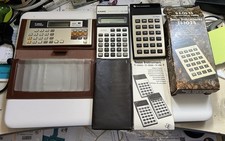 Lot 3 CALCULATRICES VINTAGE Canon Casino Texas Instruments