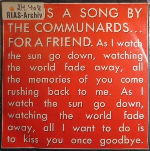 The communards for friend - communards, a