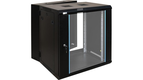 Armoire murale 12u noire - murale, 19"