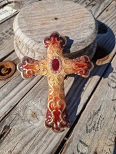 Belles Croix en émaux sur argent limoges  R  Bonhomme signé 