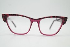 Lunettes Vintage Okki Factory 3390 Rouge Noir Ovale Monture