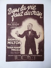 Partition Dans la vie faut du cran Ploum Ploum Tralala Milton Fekete Louiguy1947