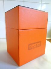 COFFRET (vide) PARFUM EAU d'HERMES Paris Ecrin Boite Schmuck Box empty 16,5x12,5