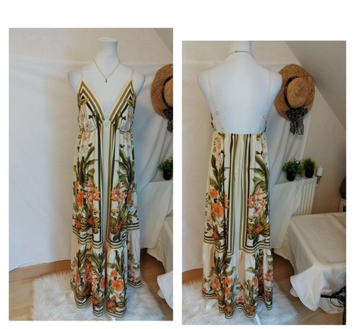 Robe longue dos été - longue, nu