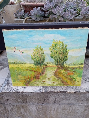 Tableau paysage peinture sur - peinture,