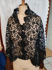 Grand Châle De Deuil En Tulle