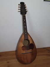 Instrument de Musique Mandoline ancienne en bois 8 Cordes 1926 ?
