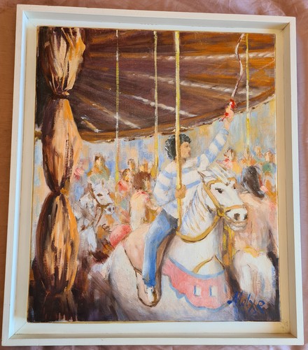 Tableau huile sur - toile, "