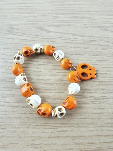 Bracelet tête mort - bracelet, skull