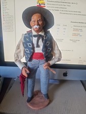 santon S. JOUGLAS.. 30 CM Le Joueur De Pipeau 