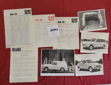 N°19991 /  RELIANT REBEL 4 photos + dépliant + price list... 1965-1973