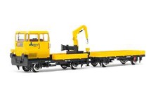 HR2910 RIVAROSSI DRAISINE SIRTI DE LA FS KLV 53 AVEC GRUE + REMORQUE Ep V