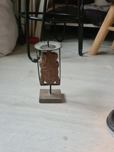 Bougeoir marron noir fait - noir,,