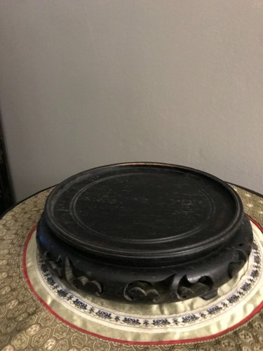 Socle support bois vase - support,