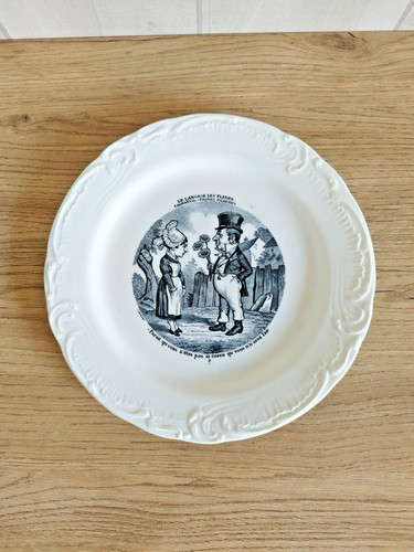 Gien assiette parlante
