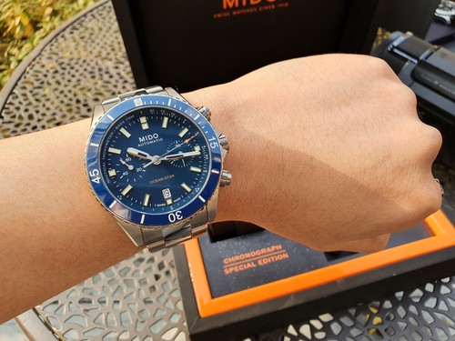 Chronographe mido ocean star - chronographe,