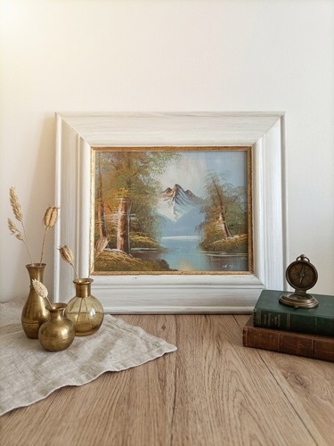Tableau paysage montagneux - tableau,