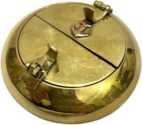 Ancien cendrier laiton fait - cendrier,