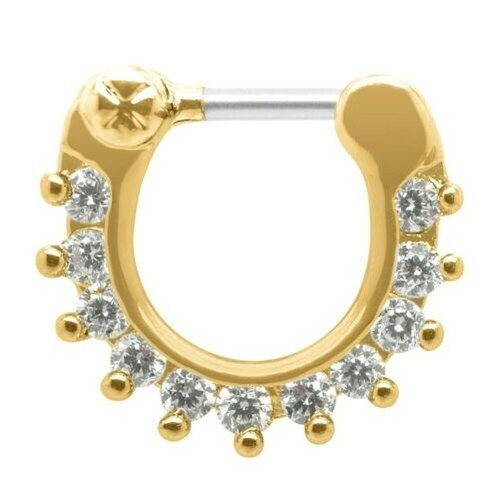 Piercing septum pierres strass - piercing,