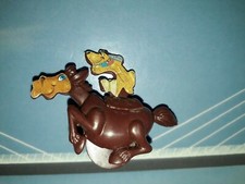 ANCIEN cheval chien oeuf