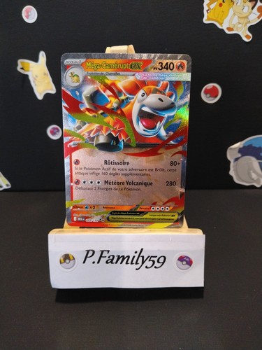Carte pokémon mega camerupt - pokémon, mega-camerupt