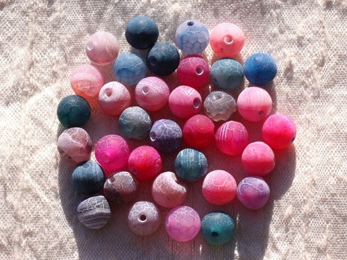 10pc perles pierre - 10pc,