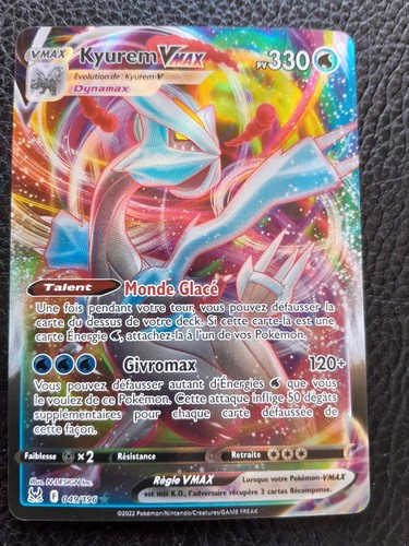Carte pokémon kyurem vmax - carte,