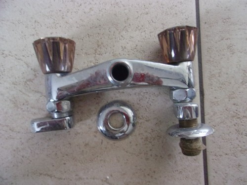 Robinet ancien évier chromé - évier,