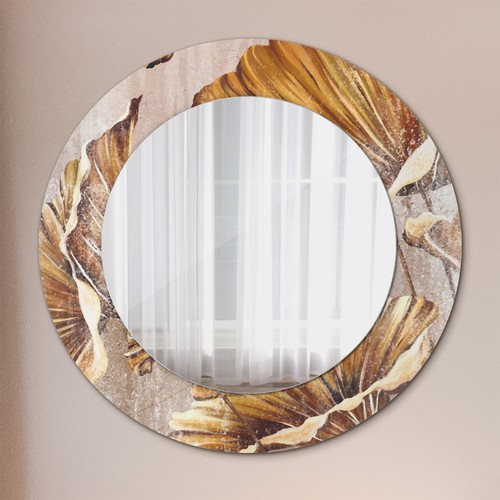 Mural rond miroir avec - miroir, cadre