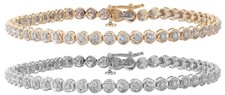 Bracelet Tennis Femme Or