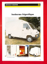 RENAULT MASTER / ISOTHERME FRIGORIFIQUE / AUBINEAU MAULÉON ( 79 ) FICHE