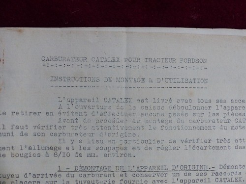 Prospectus carburateur - :,