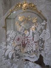 Fab Antique FRENCH WEDDING DRESS LACE RUFFLE Valenciennes 130"x13.4" /330cmx34cm