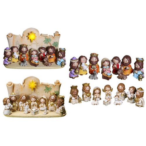 Crèche résine set manger - résine,