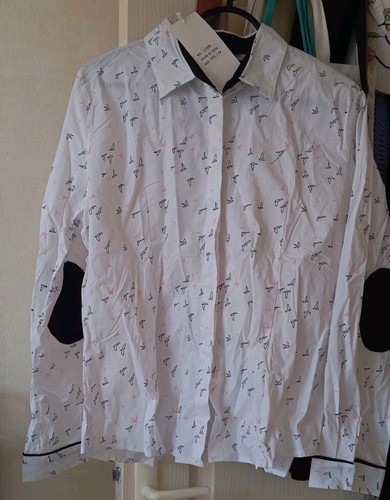 Chemise blanche motifs - chemise,