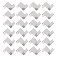 Lot de 100 clips en Z pour verre serre verre ressort serre clips de vitrage e...