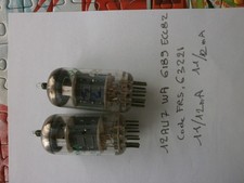 LOT 2 TUBES 12AU7WA 6189 ECC82 RT FRANCE CONTROLE METRIX 310 AMPLI LAMPE VINTAGE
