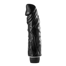 Vibromasseur Ultra Réaliste 22cm Noir Gode Vibrant Vitesses Sextoys Femme Vibro